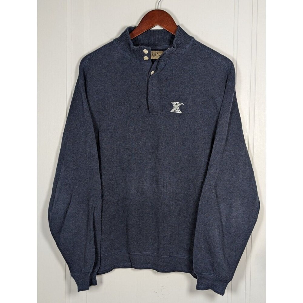 VTG Xavier University Musketeers Sweatshirt Mens Size Medium Pullover Vesi Y2K
